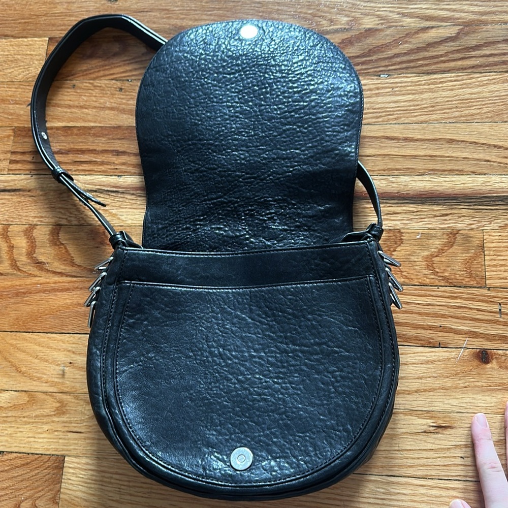 Rebecca Minkoff Unlined Saddle Bag black - Picture 10 of 12